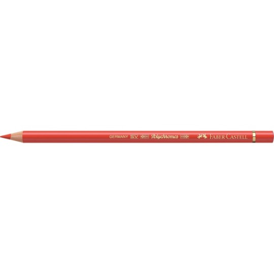 Crayon Faber Castell polychromos rouge cadmium clair 117 à l'unité