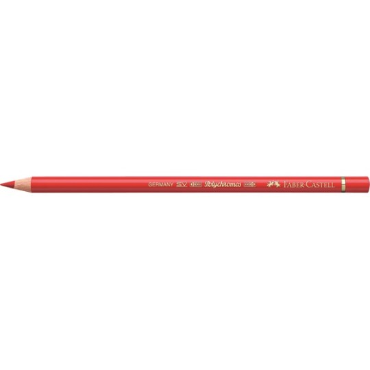 Crayon Faber Castell polychromos rouge géranium clair 121 à l'unité