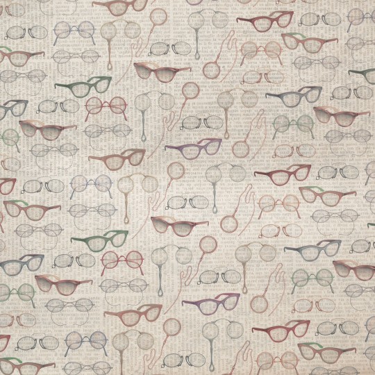 Papier tassotti motifs lunettes Papier tassotti motifs lunettes