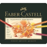 Crayons Faber Castell polychromos boite métal 24 crayons