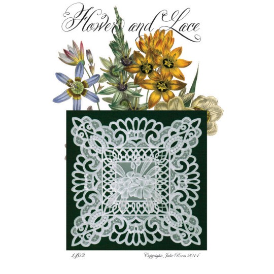 Modèles Julie Roces patron Pergamano Flower and Lace pattern 1402 Modèles Julie Roces patron Pergamano Flower and Lace pattern 1402
