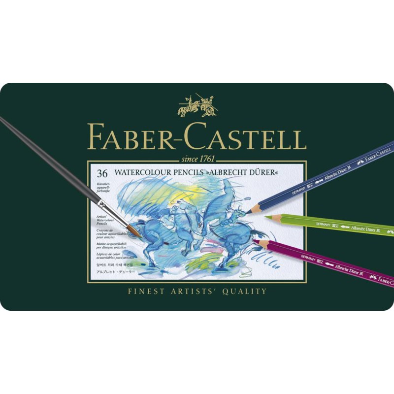 Crayons Faber Castell aquarellables Albrecht Dürer boite métal 36 crayons
