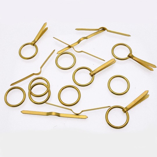 Attaches anneaux & lacets grands 16mm  pour cartons encadrement x50