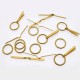 Attaches d'encadrement anneaux & lacets grands 16mm pour cartons encadrement x50