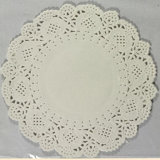 Napperon papier dentelle découpée blanc 11.5cm Napperon papier dentelle découpée blanc 11.5cm