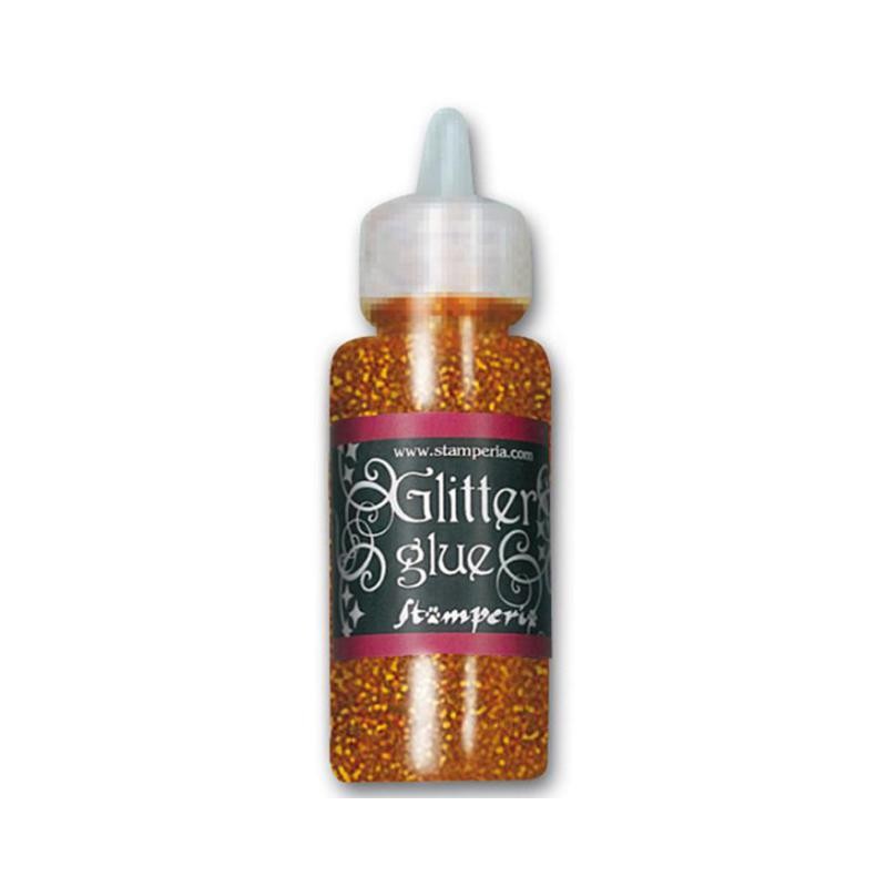 Glitter glue colle pailletée or antique 40ml