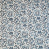 Papier tassotti motifs fleurs bassano bleu  50x70cm