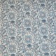Papier tassotti motifs fleurs bassano bleu  50x70cm
