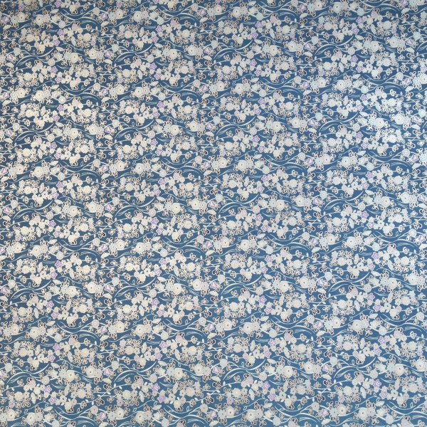 Papier japonais washi prairie bleu 48x62