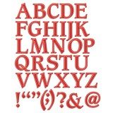Dies découpe gaufrage alphabet majuscule Shapeabilities Spellbinders