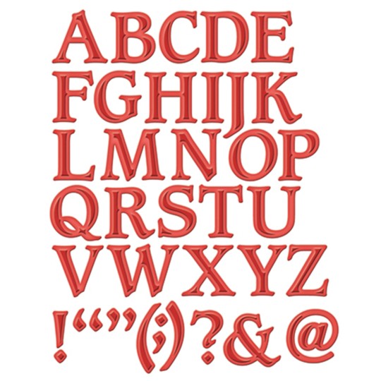 Dies découpe gaufrage alphabet majuscule Shapeabilities Spellbinders
