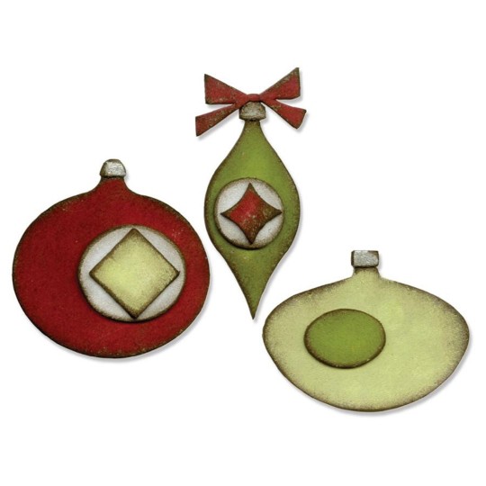 Dies de découpe boules de noël 3dies matrice Sizzix Dies de découpe boules de noël 3dies matrice Sizzix