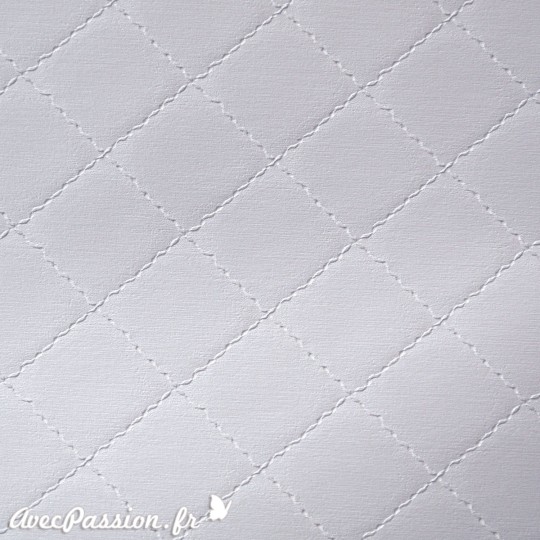 Papier simili cuir diamond gris perle Papier simili cuir diamond gris perle