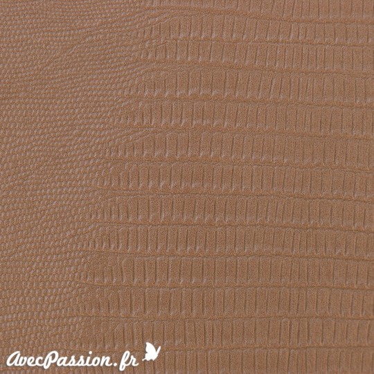 Papier simili cuir téjus taupe
