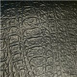 Papier Skivertex Pellaq croco simili cuir noir 68x100cm