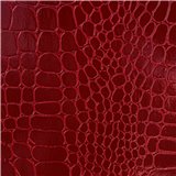 Papier simili cuir crocodile rouge