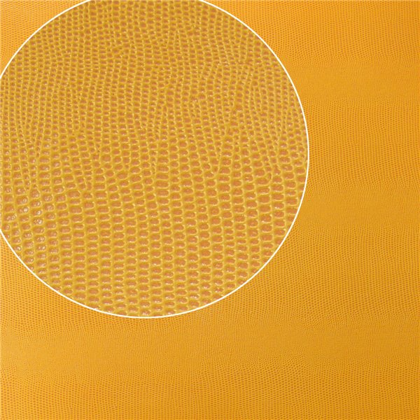 Papier Skivertex® Pellaq lézard simili cuir jaune 68x100cm