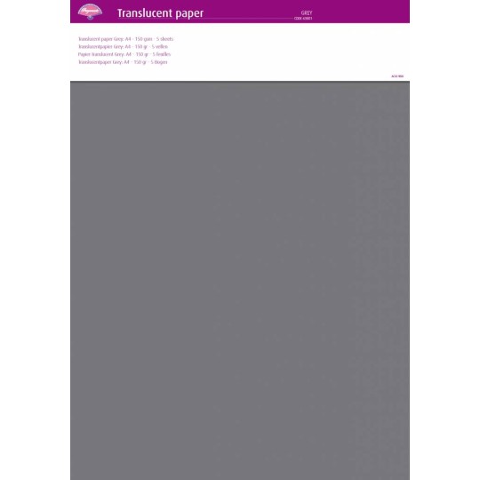 Pergamano papier parchemin translucent gris 63001