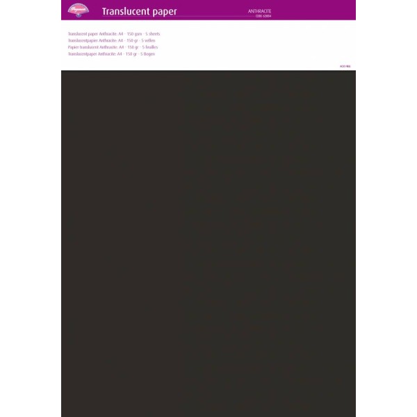 Pergamano papier parchemin translucent gris anthracite 63004