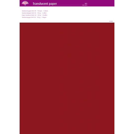 Pergamano papier parchemin translucent rouge 63010 Pergamano papier parchemin translucent rouge 63010