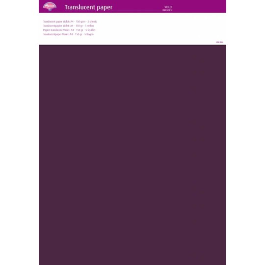 Pergamano papier parchemin translucent violet 63012