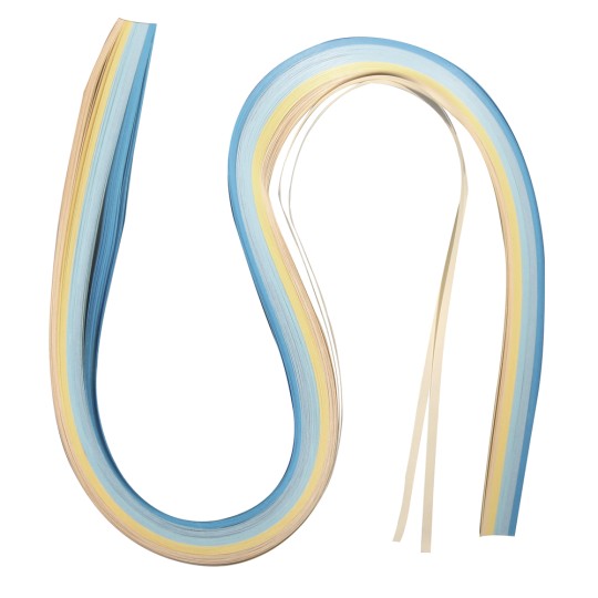 Papier pour quilling bleu beige 0.3x50cm assortiment 100p Papier pour quilling bleu beige 0.3x50cm assortiment 100p