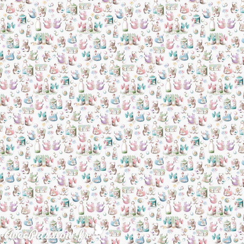 Papier motifs petit-déjeuner