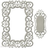 Dies découpe gaufrage rectangle floral Spellbinders