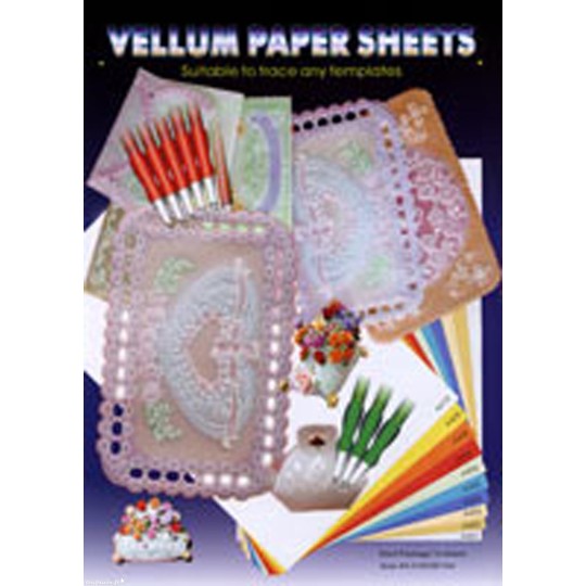 Papier parchemin Siesta blanc irisé A4 10fe Papier parchemin Siesta blanc irisé A4 10fe