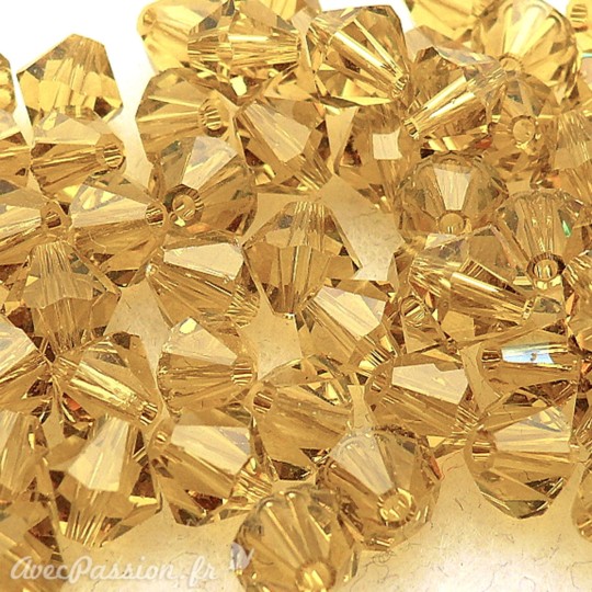 perle toupie swarovski x10 6 mm LIME perle toupie swarovski x10 6 mm LIME