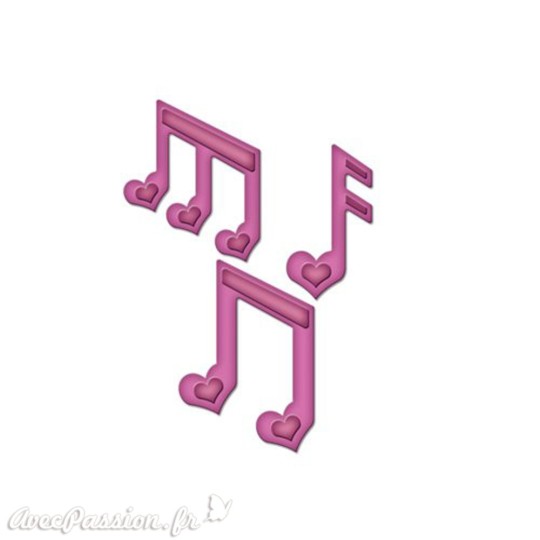 Dies découpe gaufrage note de musique Spellbinders Dies découpe gaufrage note de musique Spellbinders