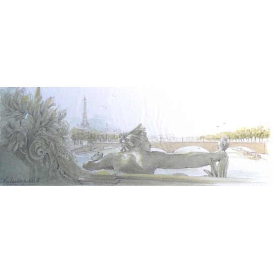 Carte postale Paris le pont alexandre III Carte postale Paris le pont alexandre III