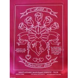 Template PCA gabarit coeur en roses