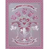 Template PCA gabarit coeur en roses