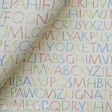 Papier tassotti motifs alphabet multicolore