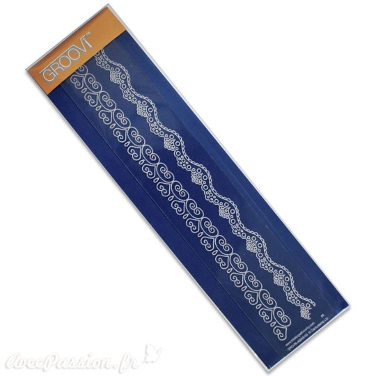 Règle tracage bordures Groovi pour Pergamano arabesque 2 Règle tracage bordures Groovi pour Pergamano arabesque 2