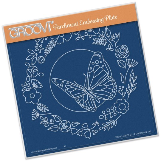 Gabarit tracage papillon Groovi pour Pergamano Gabarit tracage papillon Groovi pour Pergamano