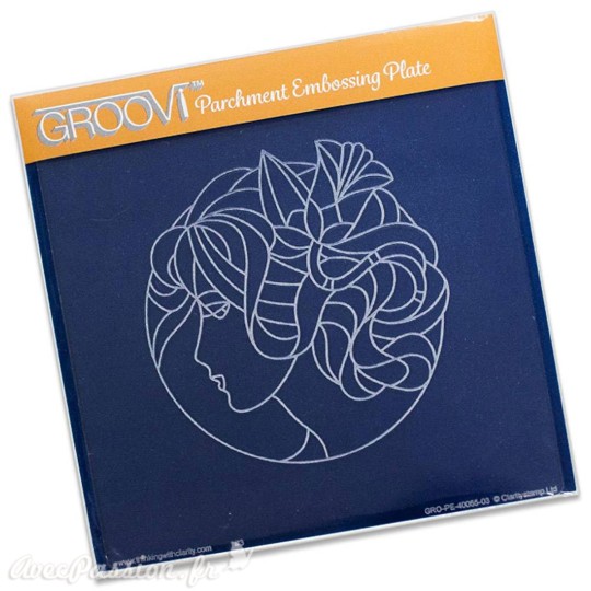 Gabarit tracage visage femme Groovi pour Pergamano 