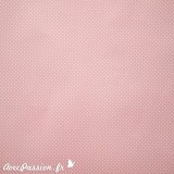 Papier tassotti motifs recto verso fond rose ou pois rose