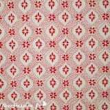 Papier tassotti motifs semis rouge