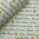 Papier tassotti à motifs Noël vert écritures