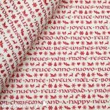 Papier tassotti motifs rouge écritures de noël