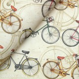 Papier tassotti motifs vélo