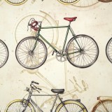 Papier tassotti motifs vélo