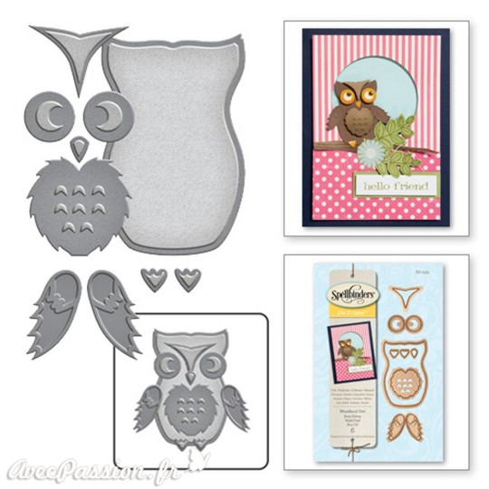 Dies découpe gaufrage chouette Spellbinders Dies découpe gaufrage chouette Spellbinders