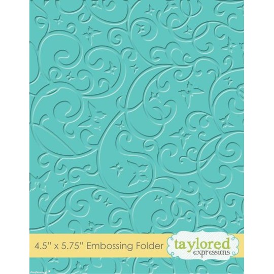 Classeur gaufrage embossage fond arabesques et papillons taylored expressions 1p Classeur gaufrage embossage fond arabesques et papillons taylored expressions 1p