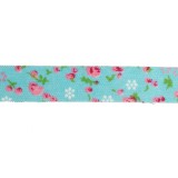 Fabric tape adhésif tissu adhésif bleu fleurs roses