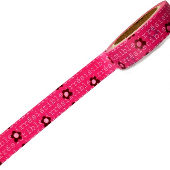 Masking tape rose irrésistible ruban papier adhésif washi Masking tape rose irrésistible ruban papier adhésif washi
