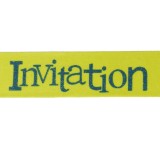 Masking tape invitation vert anis ruban papier adhésif washi