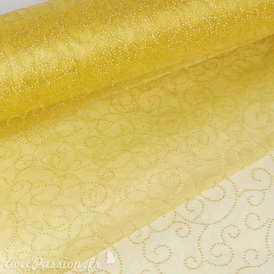 Tissu non tissé Vlies Creapop points champagne - Tissu non tissé Vlies Creapop points champagne -